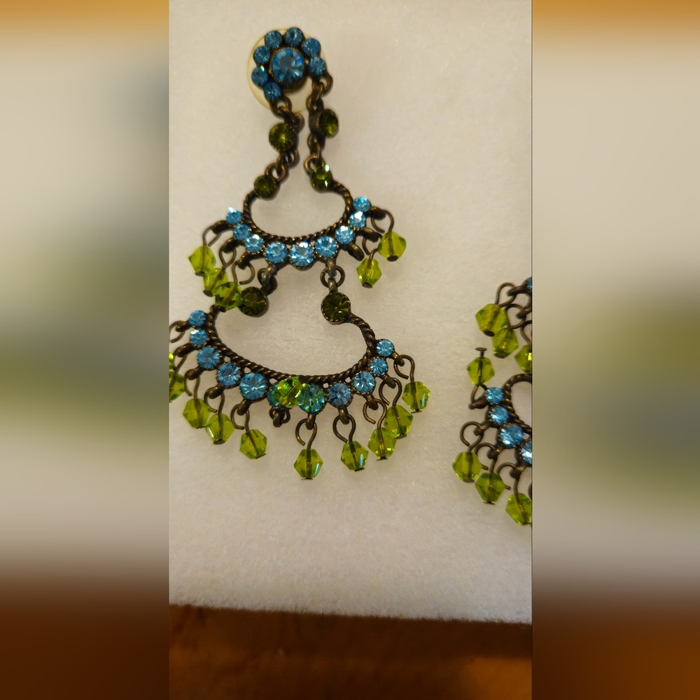 BLUE AND GREEN earrings - Picture 4 of 6
